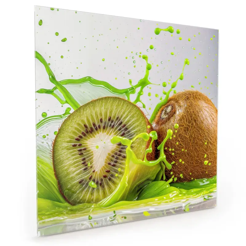 Preisknaller Küchenrückwand - Kiwi Spritzer 40 x 40 cm