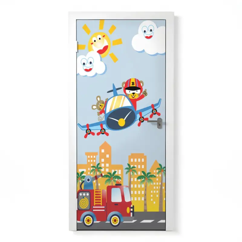 Billig Türposter Kinderzimmer Selbstklebend