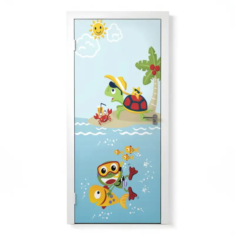 Ausverkauf Türposter Kinderzimmer Selbstklebend