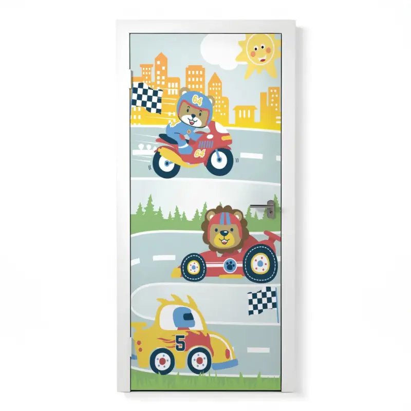 Türposter Kinderzimmer Selbstklebend Markenprodukt