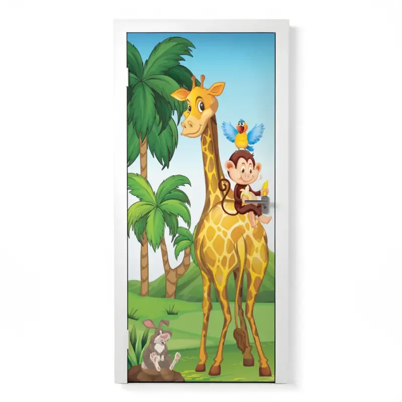 Markenprodukt Türposter Kinderzimmer Selbstklebend