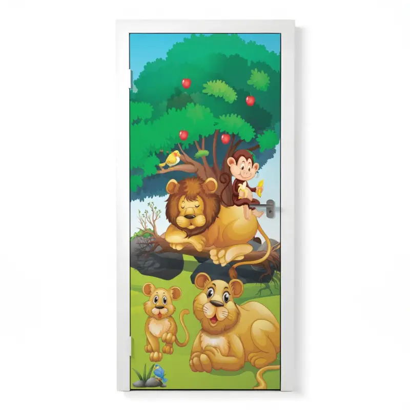 Beliebt Türposter Kinderzimmer Selbstklebend