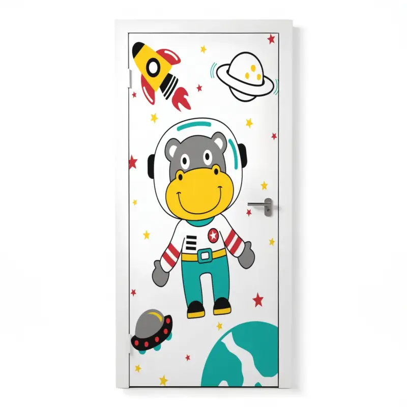 Ausverkauf Türposter Kinderzimmer Selbstklebend