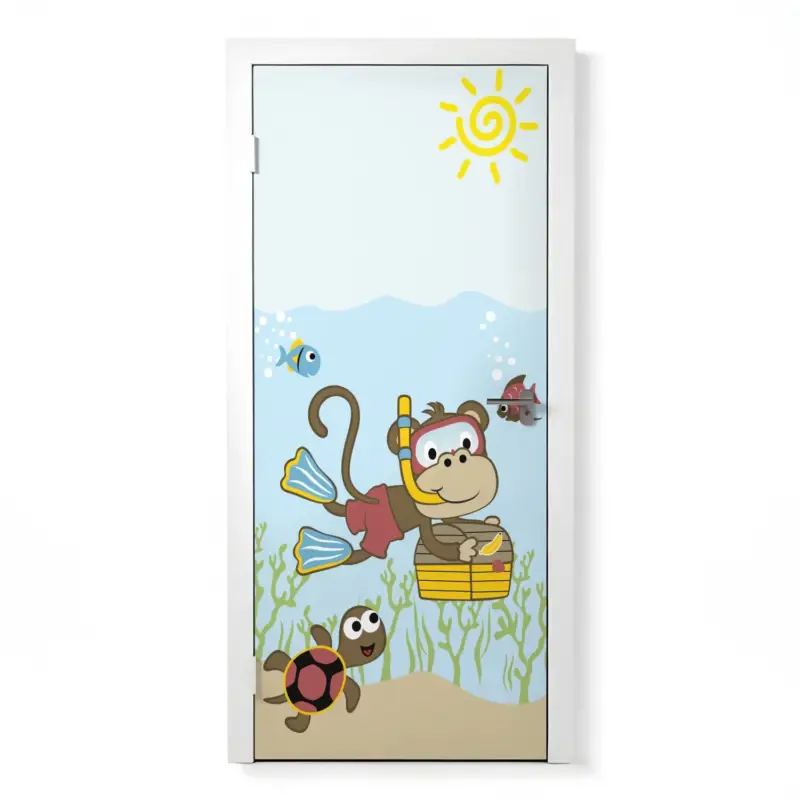 Neu Türposter Kinderzimmer Selbstklebend