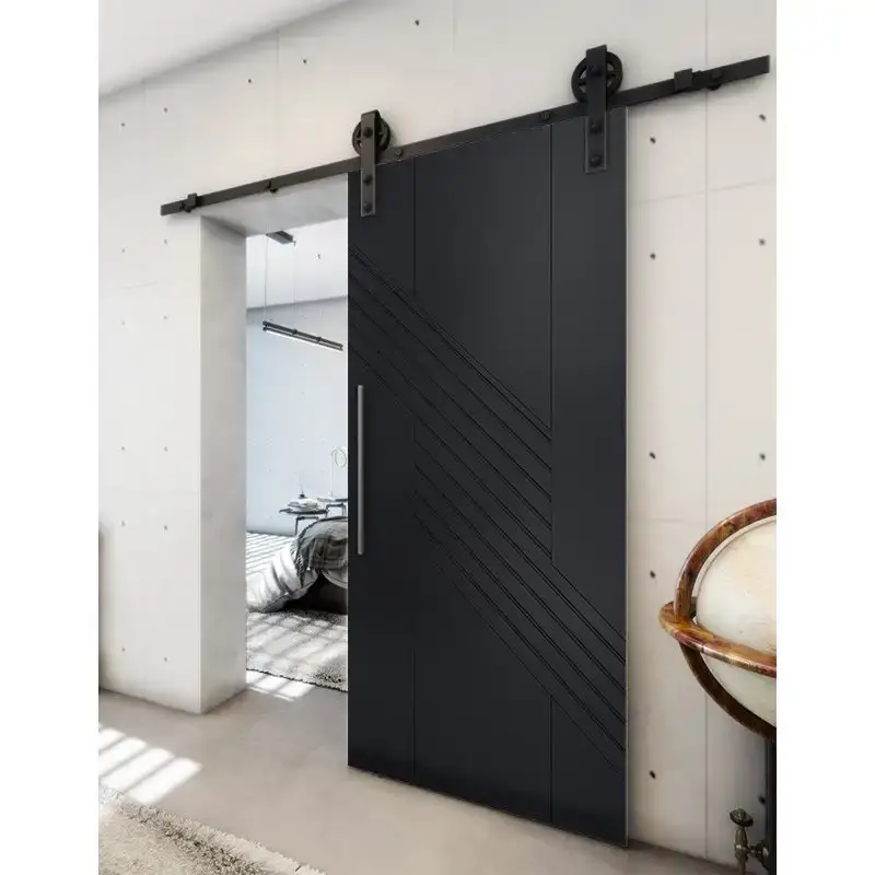 Zertifiziert Holzschiebetür Barn-Line - Schwarz Model 1019