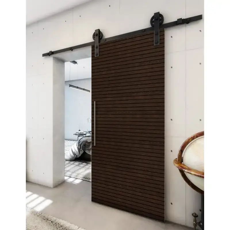 Zertifiziert Holzschiebetür Barn-Line - Wenge Model 1014