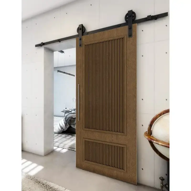 Zertifiziert Holzschiebetür Barn-Line - Nussbaum Model 1006