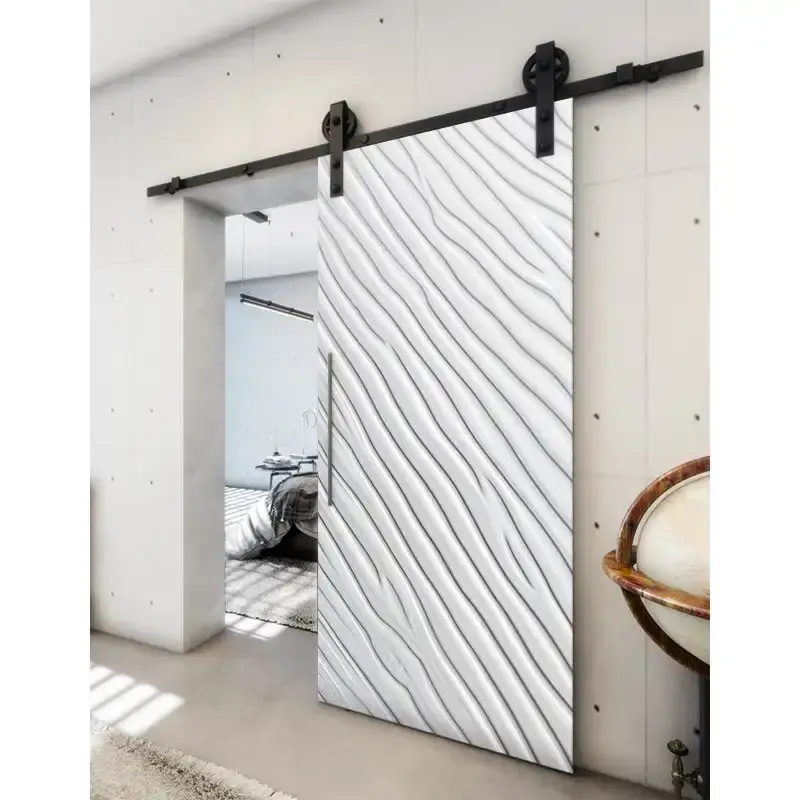 Zertifiziert Holzschiebetür Barn-Line - Weiss 3D Model 2037