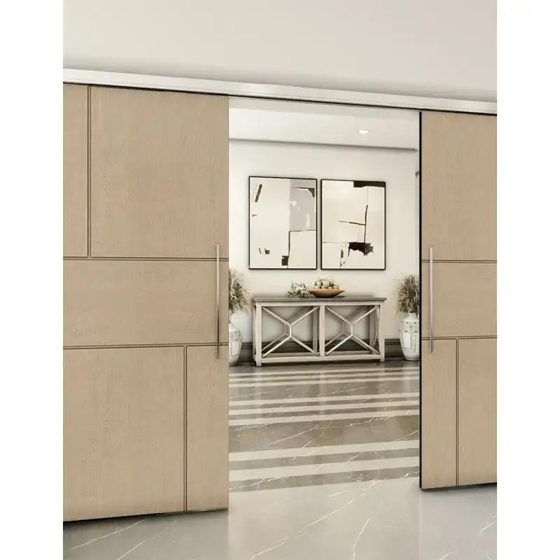 Geprüft Holzschiebetür Slim-Line - Eiche Model 4027