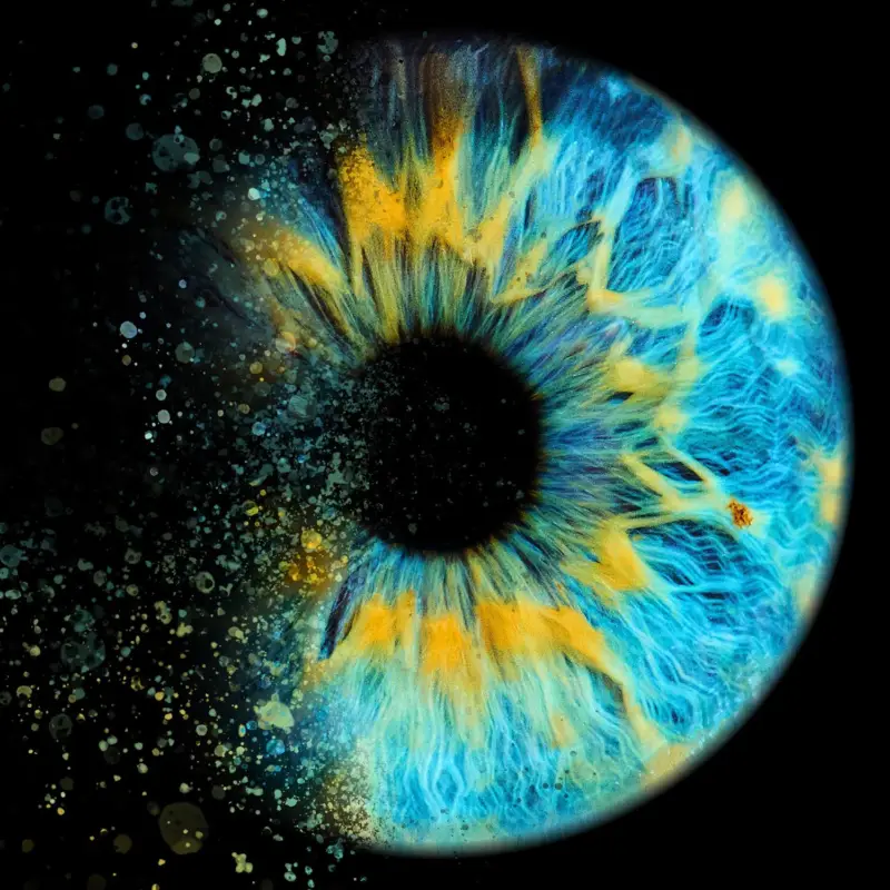 Medical Office Art - Futuristic Eyeball Alu-DiBond Top-Angebot
