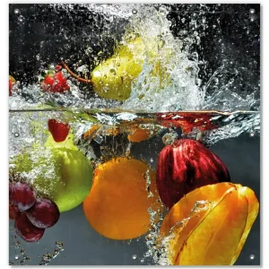 Zertifiziert Lichtschutzbild Früchte im und unter Wasser - Splashing Fruits