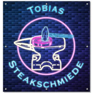Angebot Lichtschutzbild Steakschmiede mit Wunschname