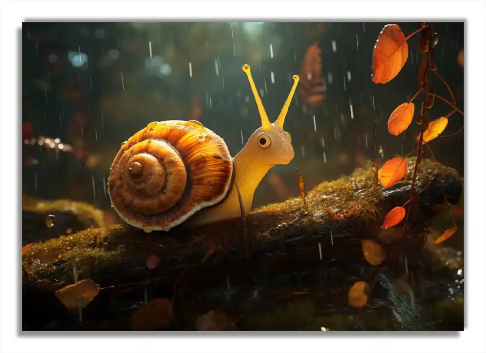 Letzte Chance Selbstklebendes Poster Snail on Tree 80 x 200 cm