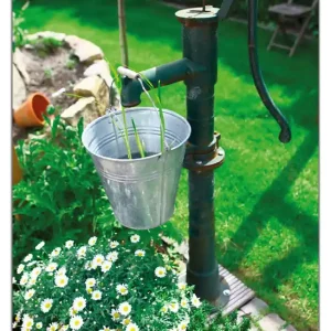 Aktuell Wasserfestes Poster Wasserquelle im Garten 70 x 100 cm, selbstklebende Folie mit Schutzlaminat