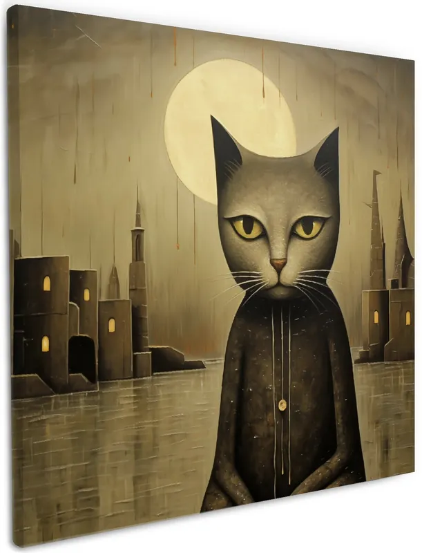 Leinwandbild Nachtwächter der Stille 60 x 150 cm Echt