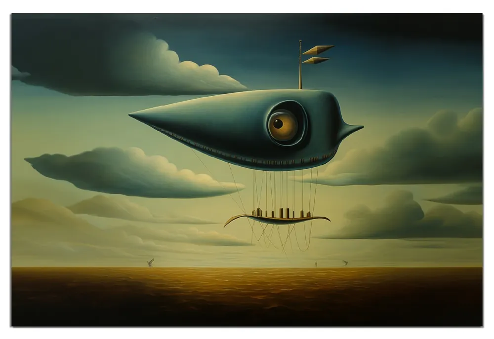 Wasserfestes Poster Himmelsfahrer 61 x 91,5 cm, selbstklebende Folie mit Schutzlaminat Neue Ware