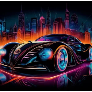 Sonderangebot Selbstklebendes Poster Cyber-Speed-Illusion 50 x 125 cm