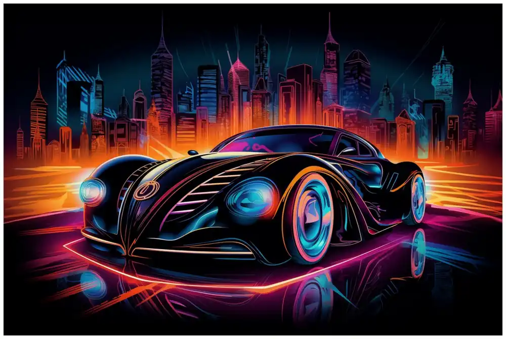 Sonderangebot Selbstklebendes Poster Cyber-Speed-Illusion 50 x 125 cm
