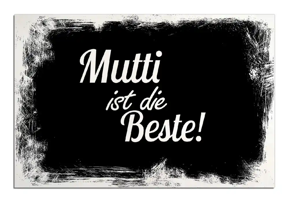 Neu Im Sortiment Holzbild Mutti ist die Beste 60 x 90 cm