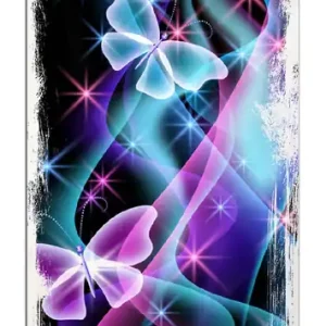 Holzbild Schmetterlinge in bunten, strahlenden Farben 50 x 125 cm Ausverkauf