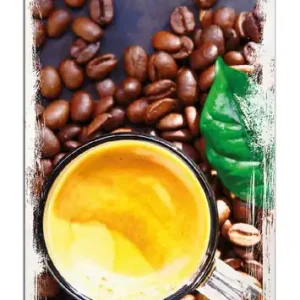 Sonderaktion Holzbild Kaffee und Bohnen 60 x 90 cm