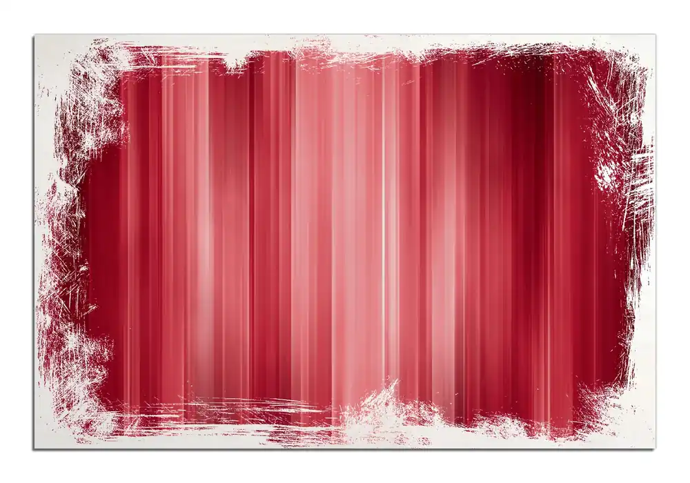 Saisonangebot Holzbild Rot und schwarz gestreift - Abstraktes Streifenmuster 40 x 40 cm