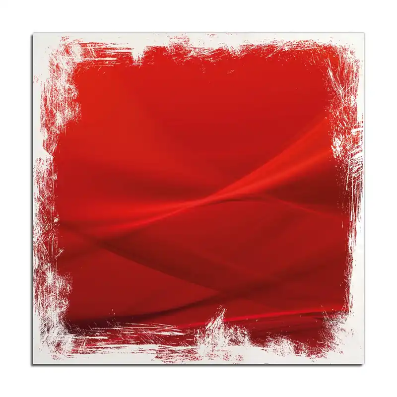 Preis Gesenkt Holzbild Abstrakte rotes Muster - roter Stoff 50 x 125 cm