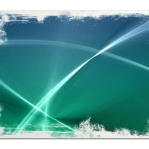 Neuheit Holzbild Abstrakte Formen und Linien in blau grün türkis 60 x 90 cm