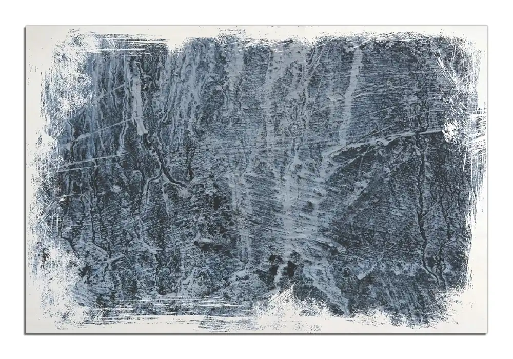 Sonderangebot Holzbild Alte graue Steinwand 50 x 50 cm
