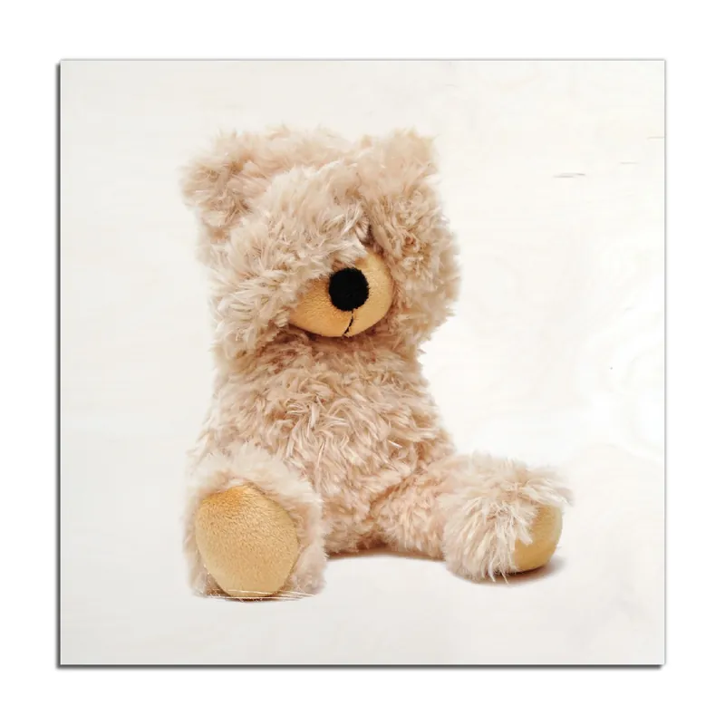 Holzbild Süßer Teddybär 60 x 90 cm Kostenfreie Lieferung