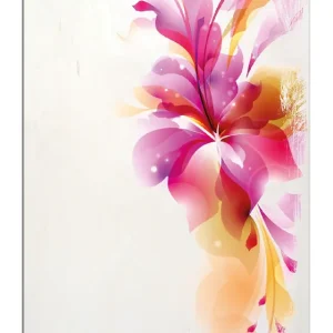 Mega-Angebot Holzbild Zentrum der pinken Blume 50 x 125 cm