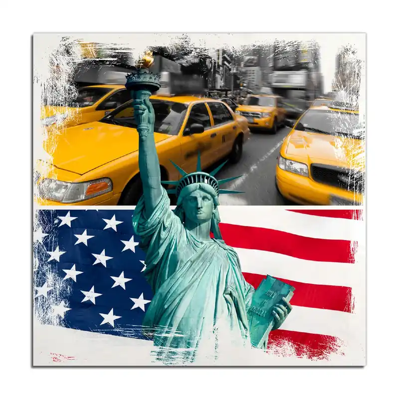Jetzt Bestellen Holzbild New York Collage 60 x 90 cm