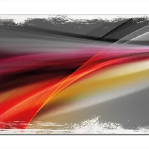 Top-Angebot Holzbild Schwarz rot pink - Abstraktes Design 60 x 90 cm