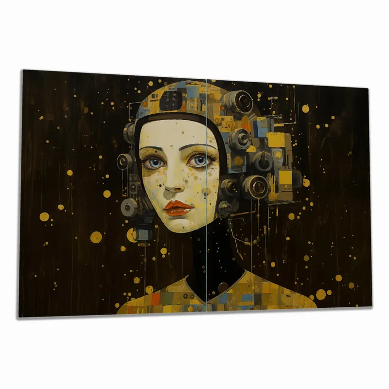 Zertifiziert Herdabdeckplatte Blick in die Zukunft Breite 90 cm x Höhe 52 cm. 1-teilig, 8 mm hohe Noppen