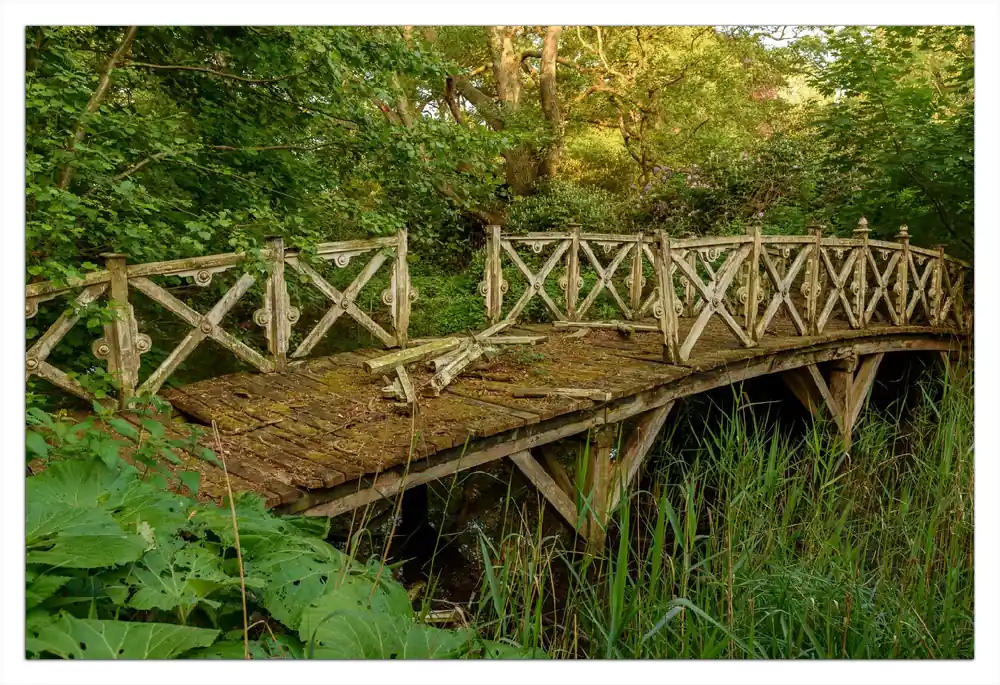 Top-Preis Selbstklebendes Poster Verwunschene Brücke 50 x 125 cm