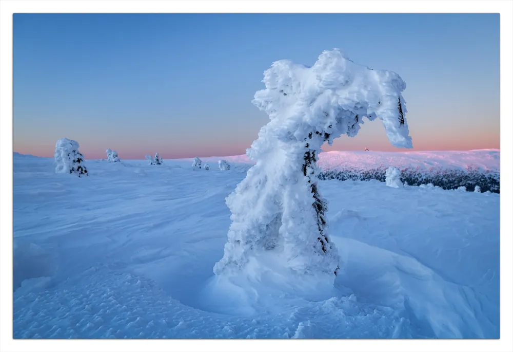 Versand Am Gleichen Tag Selbstklebendes Poster Schneeskulptur 50 x 125 cm