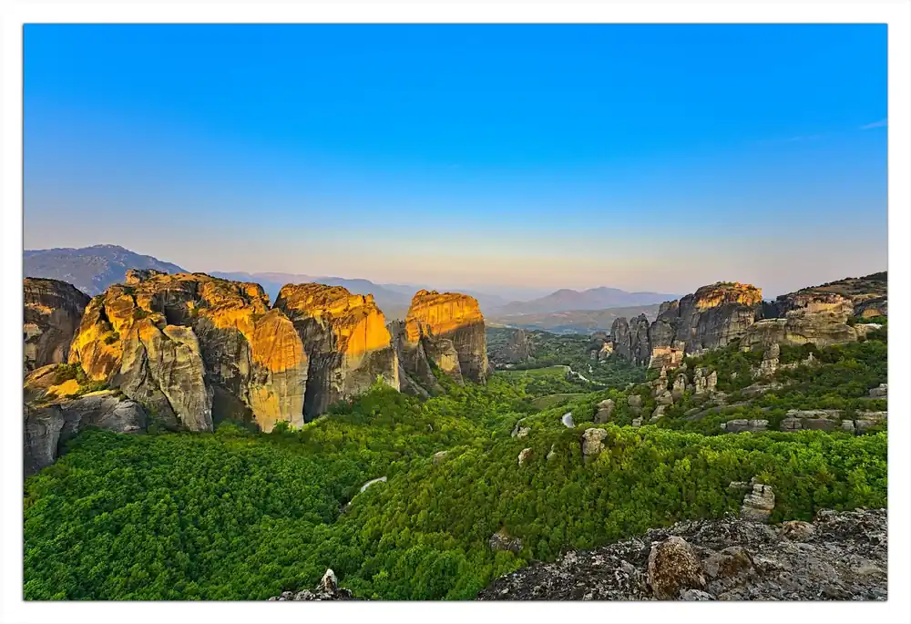 Günstig Selbstklebendes Poster Griechische Berglandschaft 70 x 100 cm