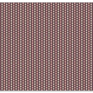 Zertifiziert Herdabdeckplatte Muster Herzen in beig und rosa in Reih und Glied Breite 80 cm x Höhe 52 cm. 2-teilig, 13 mm hohe Noppen