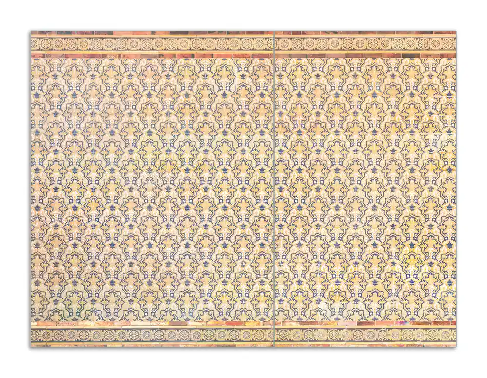 Herdabdeckplatte Gotisch gemusterte Fliesen Breite 60 cm x Höhe 52 cm. 2-teilig, 13 mm hohe Noppen Preis Gesenkt