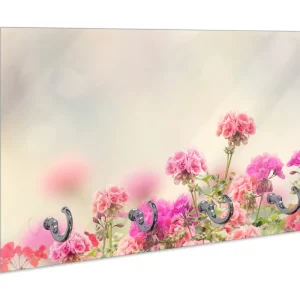 Kostenloser Versand Schlüsselbrett Zarte Blüten in Rosa