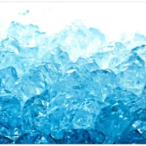 Knallerangebot Selbstklebendes Poster Leuchtendes Eis in blau 70 x 100 cm