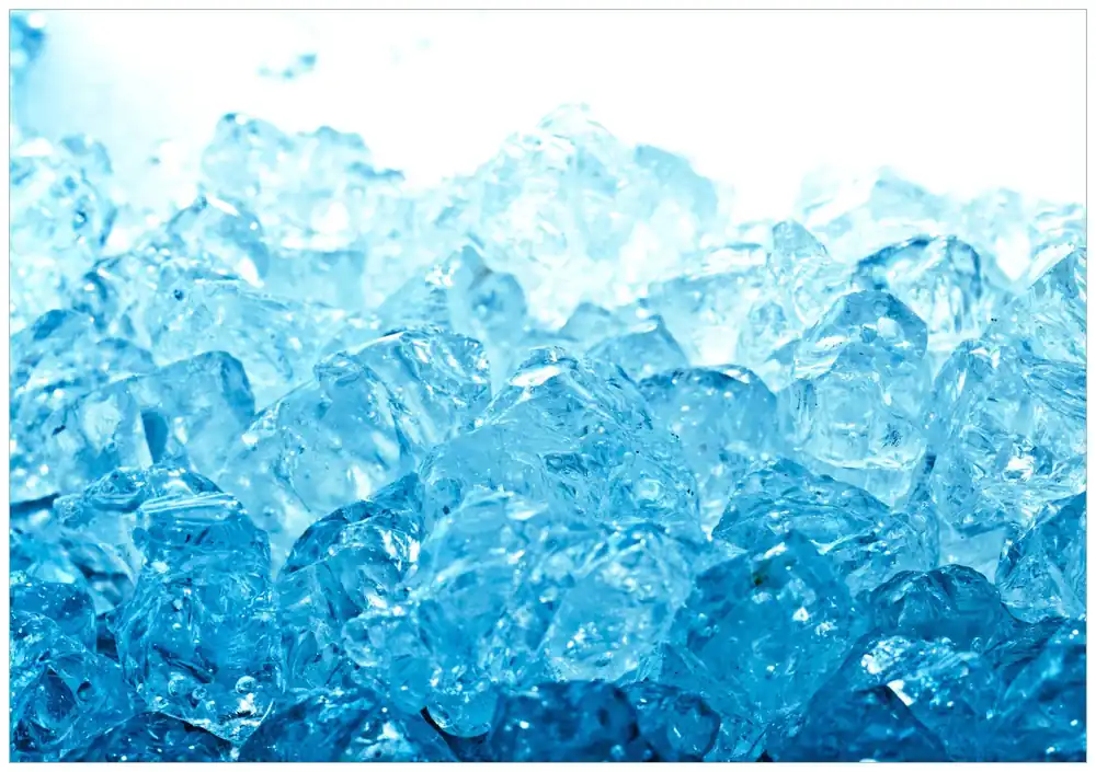 Knallerangebot Selbstklebendes Poster Leuchtendes Eis in blau 70 x 100 cm