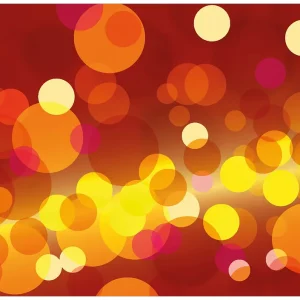 Beliebt Selbstklebendes Poster Rote gelbe und orange Kreise - harmonisches Muster 70 x 100 cm