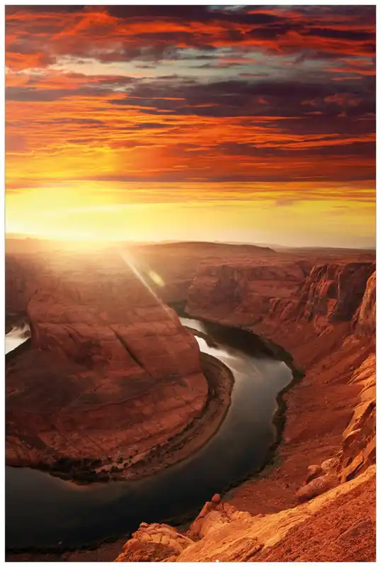 Direkt Vom Hersteller Selbstklebendes Poster Grand Canyon bei Sonnenuntergang 70 x 100 cm
