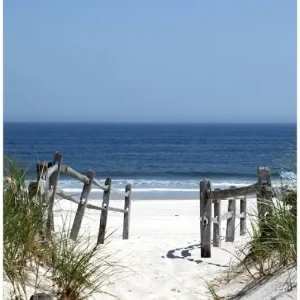Bestseller Selbstklebendes Poster Blick auf Strand 70 x 100 cm