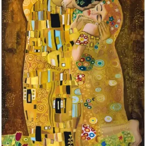 Beliebt Selbstklebendes Poster Der Kuss von Klimt 70 x 100 cm