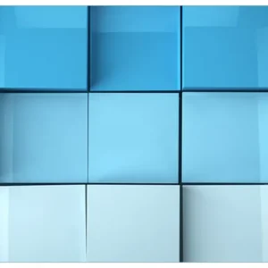 Jetzt Bestellen Selbstklebendes Poster Blau-weiße Kisten Schachteln Muster 50 x 125 cm