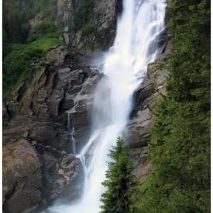 Abverkauf Selbstklebendes Poster Wasserfall 70 x 100 cm