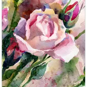 Zertifiziert Selbstklebendes Poster Abstraktes Blumenbuket 100 x 150 cm