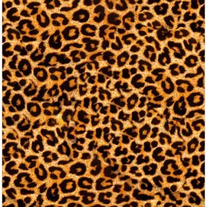 Angebot Selbstklebendes Poster Leopardenmuster in orange schwarz 61 x 91,5 cm